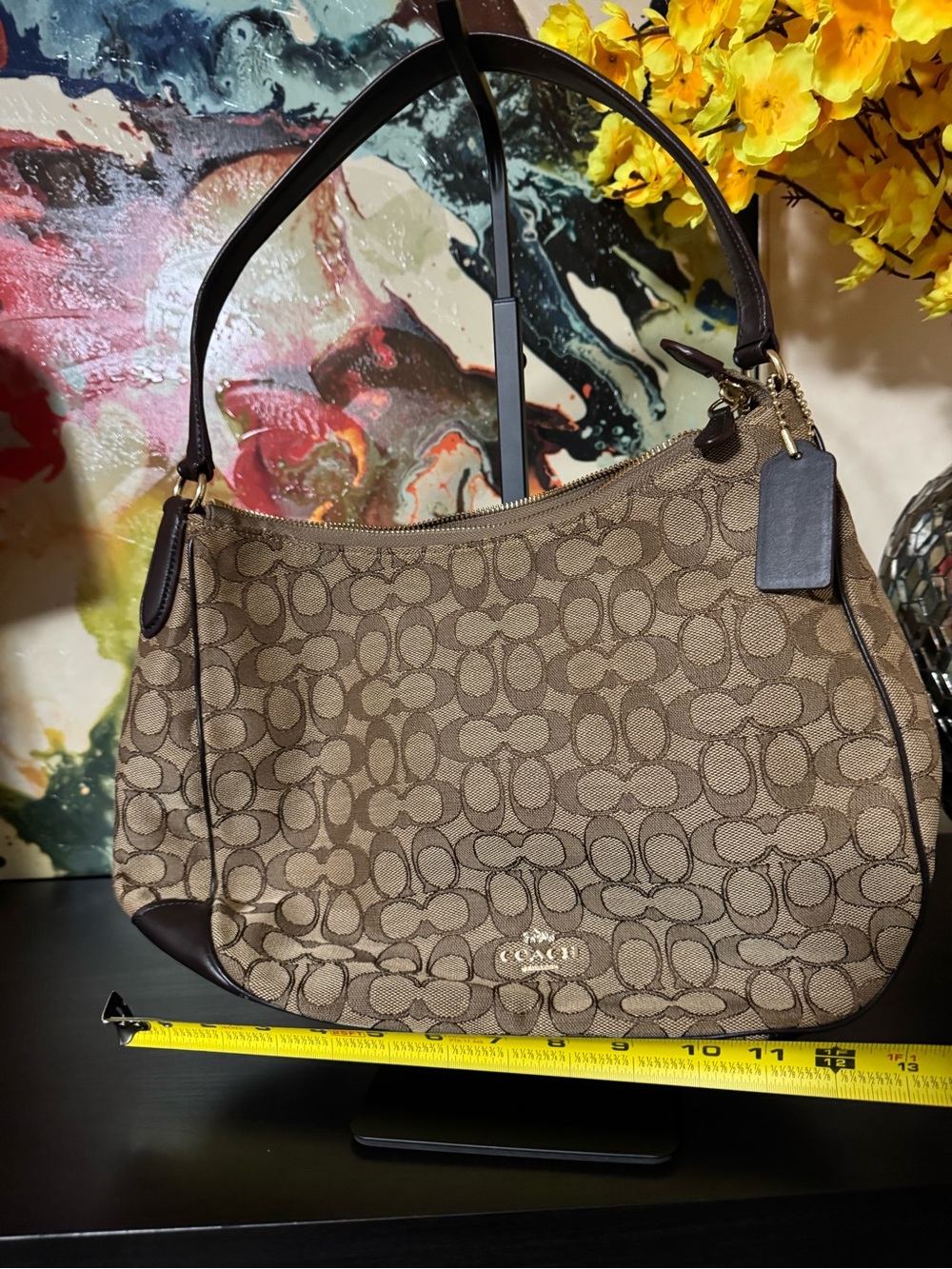 Coach Tan and Brown Hobo Bag - Picture 11 of 13
